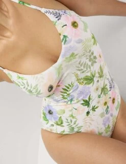 Tummy Control Palm Print Plunge Swimsuit 31 Tummy Control Palm Print Plunge Swimsuit -M&S tummy control palm print plunge swimsuit 9