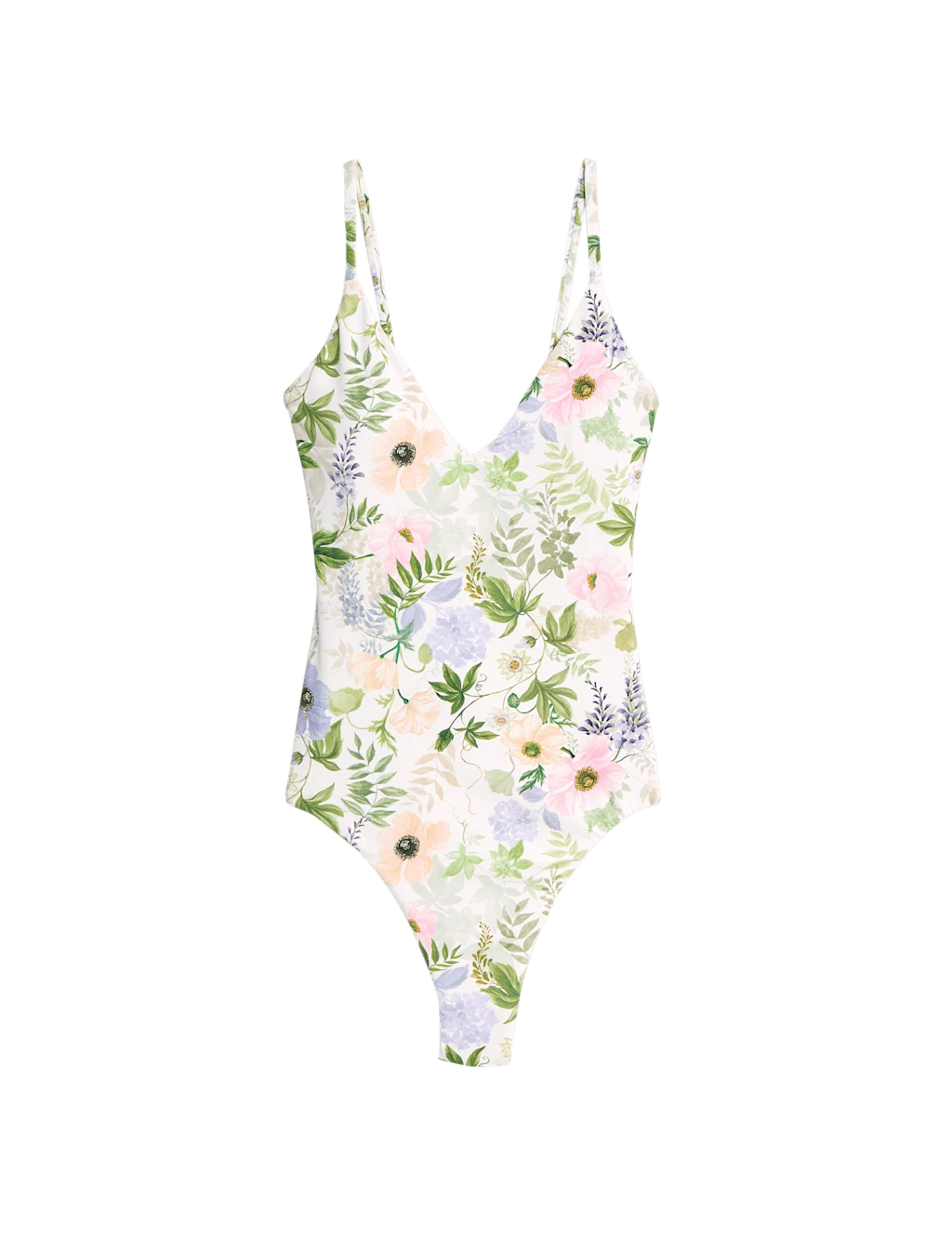 Tummy Control Palm Print Plunge Swimsuit 9 Tummy Control Palm Print Plunge Swimsuit - Image 7