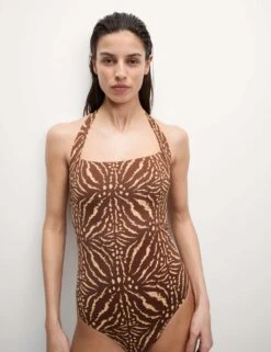 Tummy Control Printed Halterneck Swimsuit 19 Tummy Control Printed Halterneck Swimsuit -M&S tummy control printed halterneck swimsuit 6