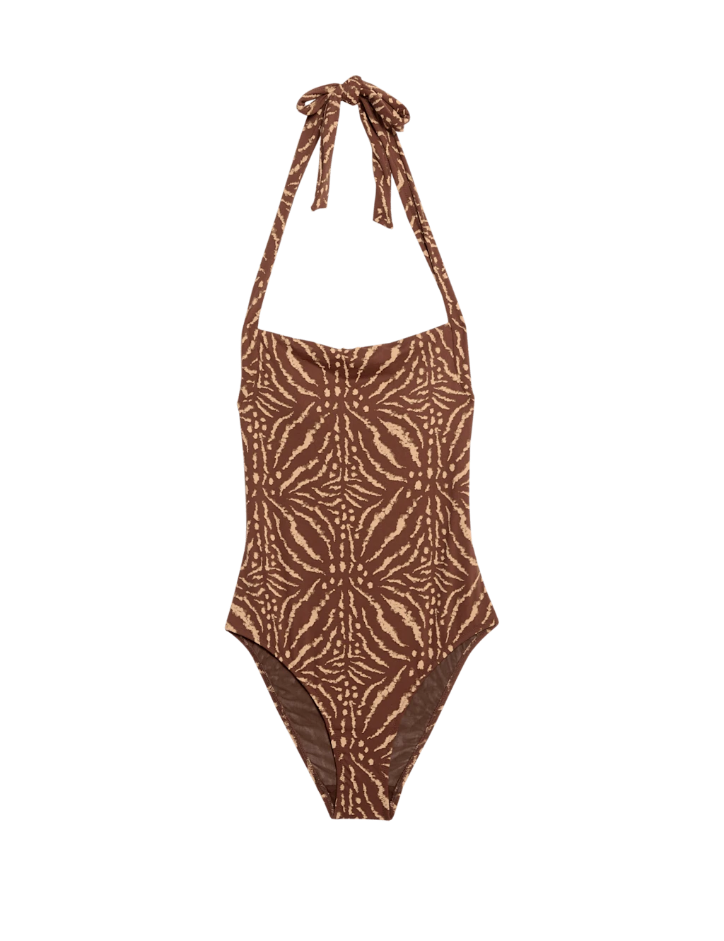 Tummy Control Printed Halterneck Swimsuit 10 Tummy Control Printed Halterneck Swimsuit - Image 8