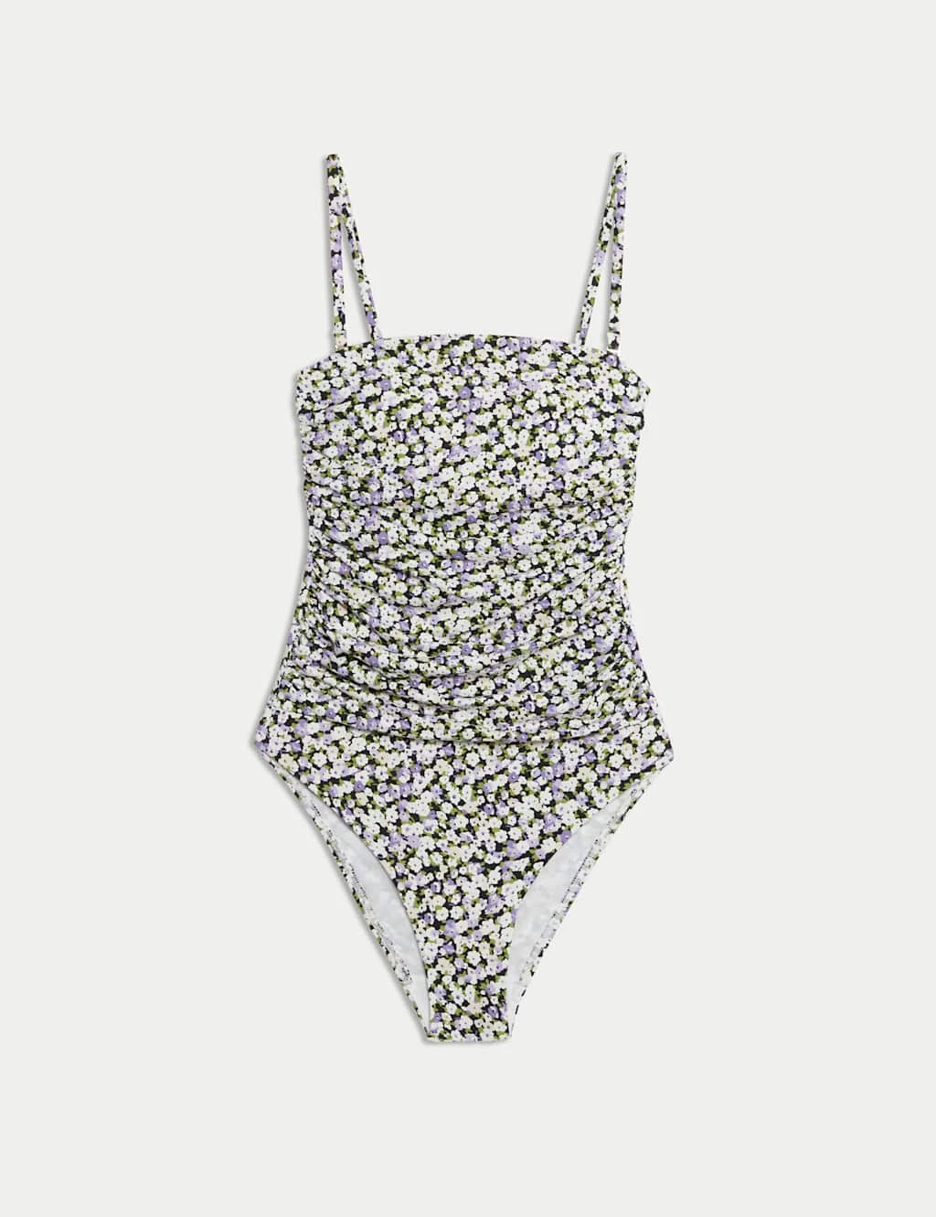 Tummy Control Printed Padded Bandeau Swimsuit 12 Tummy Control Printed Padded Bandeau Swimsuit - Image 10