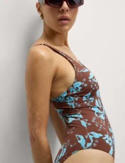 360 Tummy Control Printed Cut Out Neck Swimsuit 39 360 Tummy Control Printed Cut Out Neck Swimsuit -M&S tummy control printed padded swimsuit 9