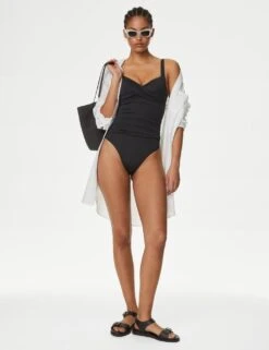 360 Tummy Control Ruched Plunge Swimsuit 19 360 Tummy Control Ruched Plunge Swimsuit -M&S tummy control ruched plunge swimsuit 1