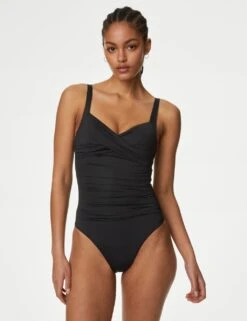 360 Tummy Control Ruched Plunge Swimsuit 23 360 Tummy Control Ruched Plunge Swimsuit -M&S tummy control ruched plunge swimsuit 4