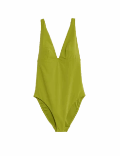 V-Neck Deep Plunge Swimsuit -M&S v neck deep plunge swimsuit 1