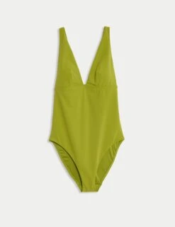 V-Neck Deep Plunge Swimsuit -M&S v neck deep plunge swimsuit 12
