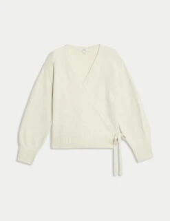 V-Neck Relaxed Cardigan -M&S v neck relaxed cardigan 14