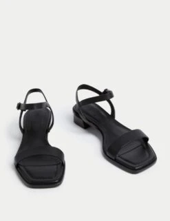 Wide Fit Ankle Strap Block Heel Sandals -M&S wide fit ankle strap block heel sandals 10