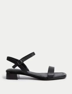 Wide Fit Ankle Strap Block Heel Sandals -M&S wide fit ankle strap block heel sandals 11
