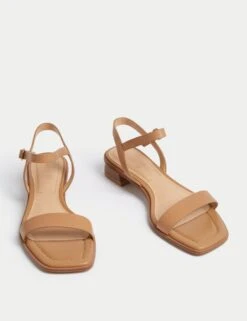 Wide Fit Ankle Strap Block Heel Sandals -M&S wide fit ankle strap block heel sandals 4