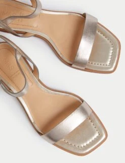 Wide Fit Ankle Strap Block Heel Sandals -M&S wide fit ankle strap block heel sandals 6