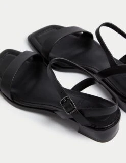 Wide Fit Ankle Strap Block Heel Sandals -M&S wide fit ankle strap block heel sandals 9