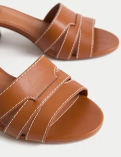 Wide Fit Block Heel Mules -M&S wide fit block heel mules 3