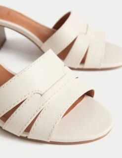Wide Fit Block Heel Mules -M&S wide fit block heel mules 6