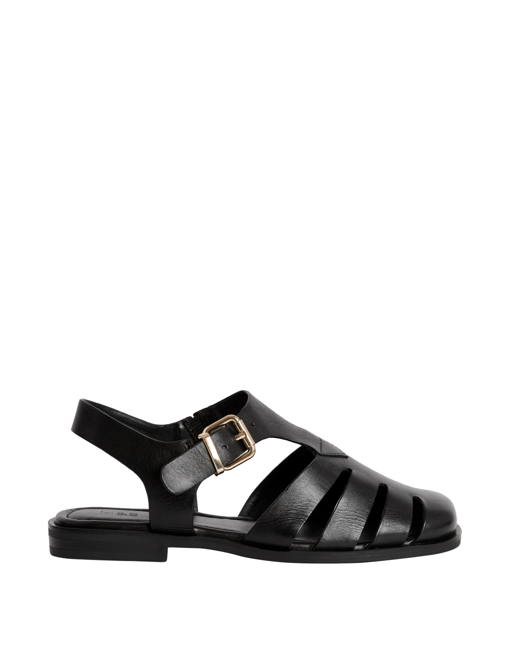 Wide Fit Leather Ankle Strap Flat Sandals 8 Wide Fit Leather Ankle Strap Flat Sandals - Image 6