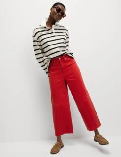 Wide Leg Cropped Jeans -M&S wide leg cropped jeans 13