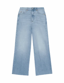 Wide Leg Cropped Jeans -M&S wide leg cropped jeans