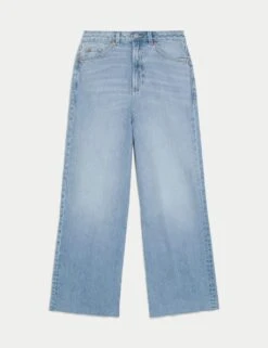 Wide Leg Cropped Jeans -M&S wide leg cropped jeans 6