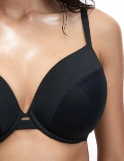 Wired Padded Plunge Bikini Top -M&S wired padded plunge bikini top 16