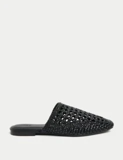 Woven Slip On Flat Mules 17 Woven Slip On Flat Mules -M&S woven slip on flat mules 4