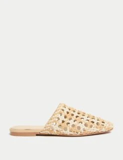 Woven Slip On Flat Mules 21 Woven Slip On Flat Mules -M&S woven slip on flat mules 7